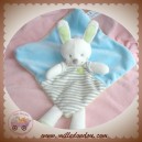 NICOTOY SOS DOUDOU LAPIN PLAT BLANC BLEU VERT