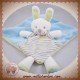 NICOTOY SOS DOUDOU LAPIN PLAT BLANC BLEU VERT