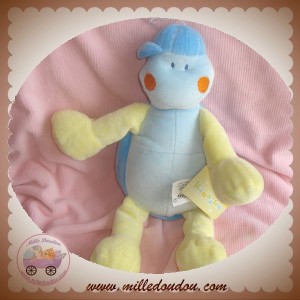 KIMBALOO SOS DOUDOU TORTUE BLEU JAUNE NEUF