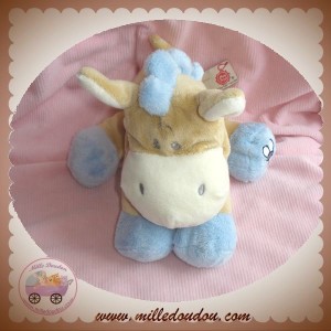 KEEL TOYS SOS DOUDOU CHEVAL BEIGE BLANC BLEU PAPILLON