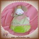 BABYSUN DOUDOU LAPIN FILLE QUASI PLAT VERT COEUR DENTITION SOS