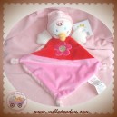 NICOTOY DOUDOU CANARD POUSSIN PLAT ROSE ROUGE FLEUR SOS