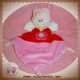 NICOTOY DOUDOU CANARD POUSSIN PLAT ROSE ROUGE FLEUR SOS