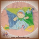 MOTS D'ENFANTS DOUDOU POUPEE GARCON PLAT BLEU VERT DENTITION 